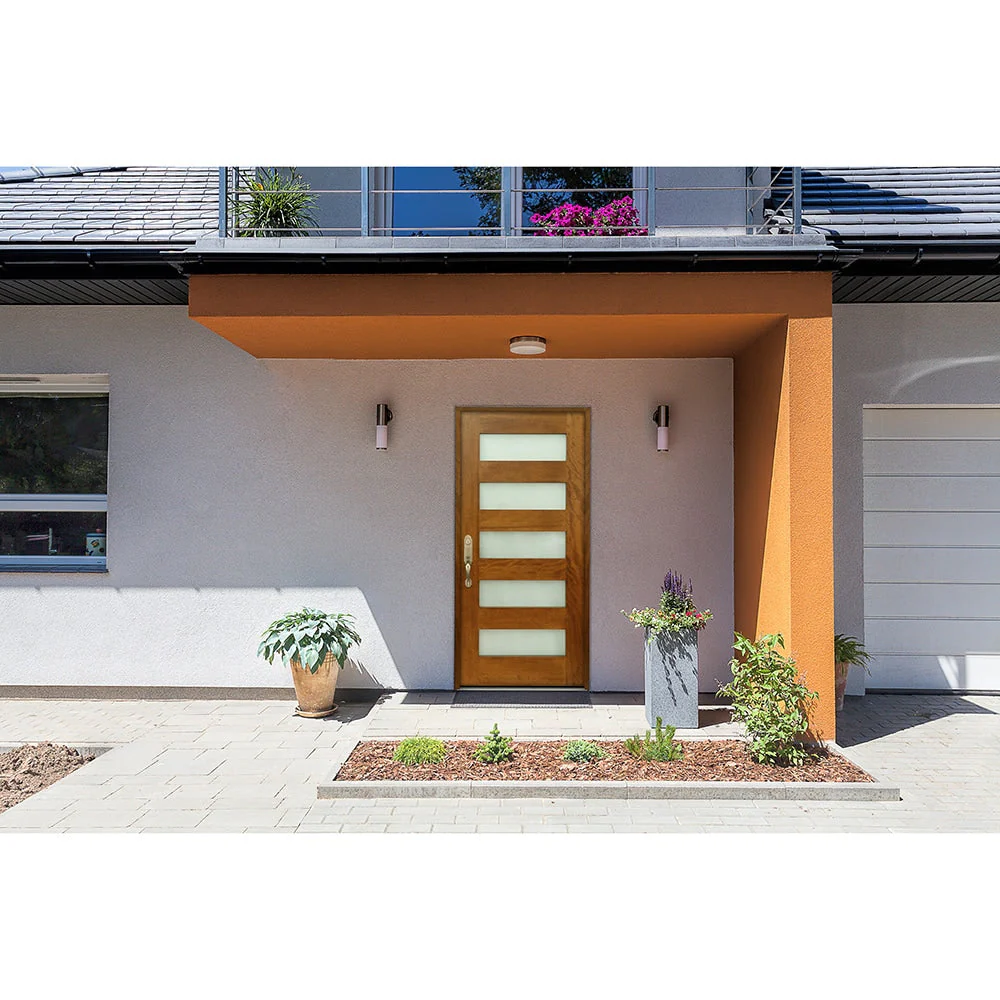 Greatview Doors 36x80 Mahogany Full Lite Prehung Entry Door with Frosted Glass - Image 2
