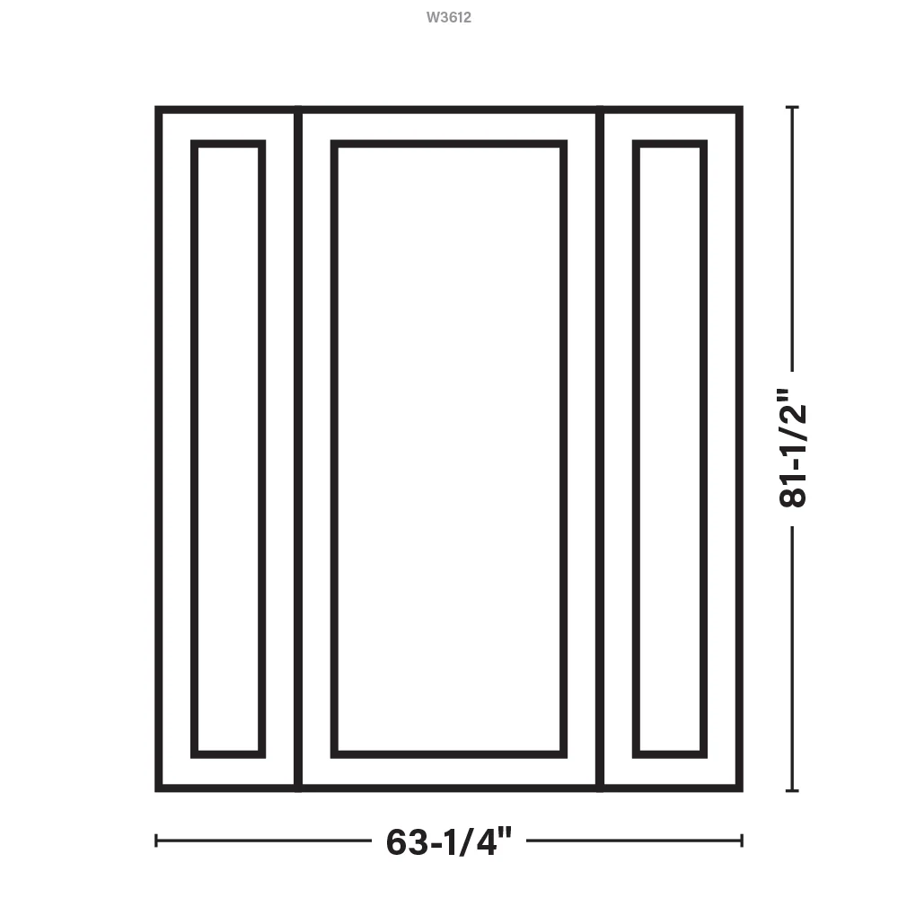 Greatview Doors Mahogany Stained Prehung Front Door with Sidelights - Image 3