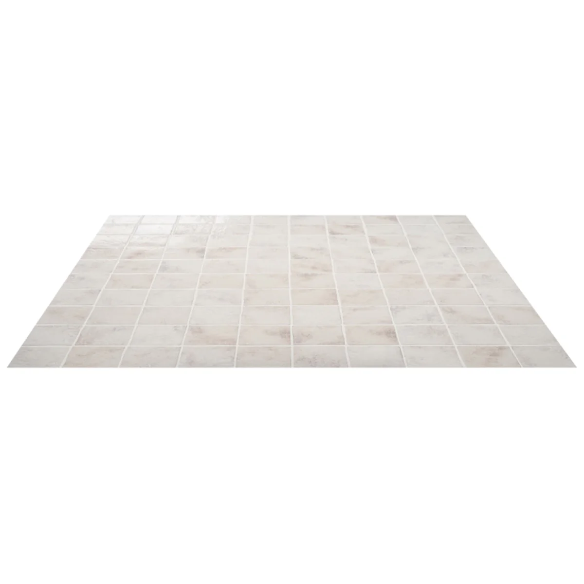 Greta Seashell White 5x5 Glossy Textured Porcelain Tile by Lux Tile - Image 7
