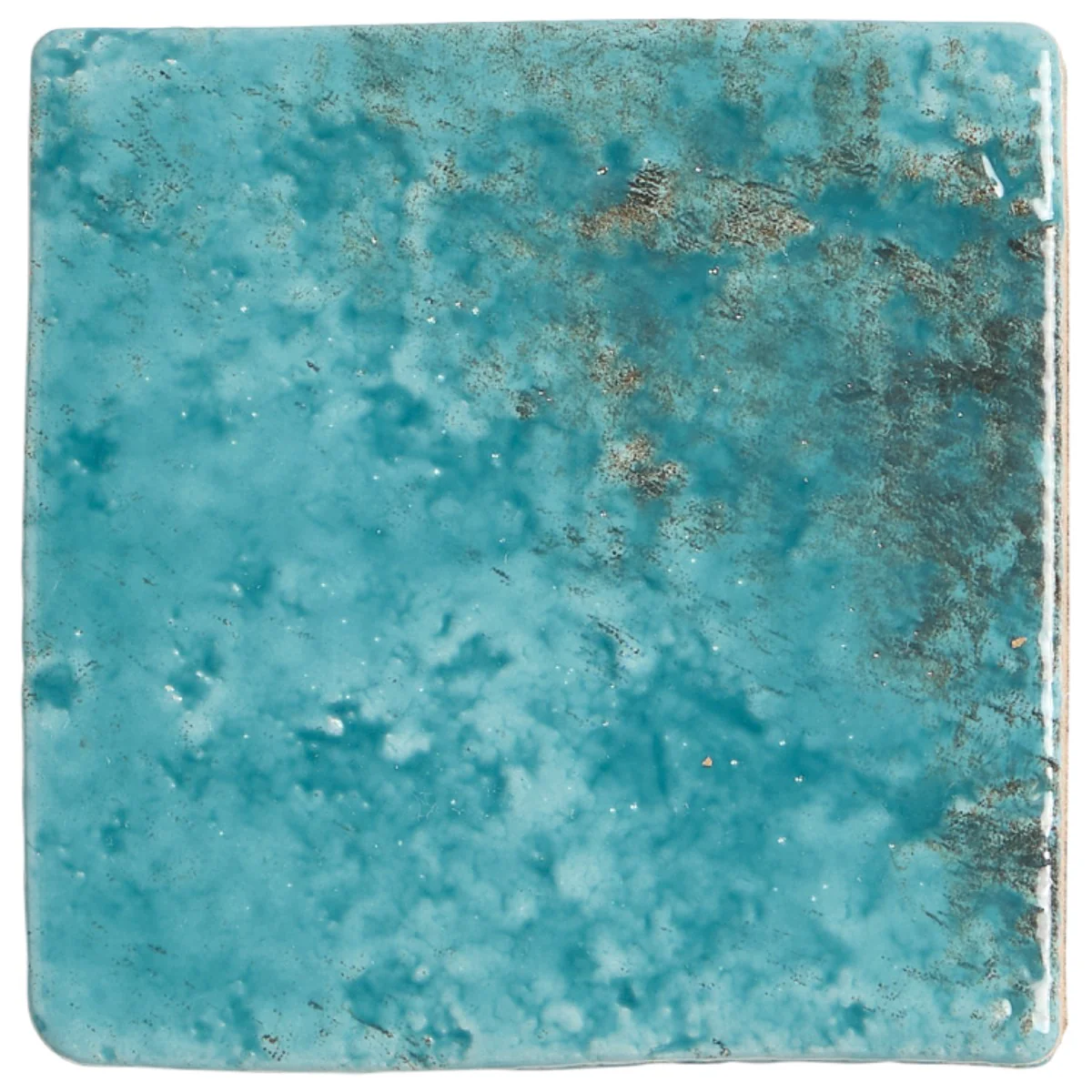 Greta Lagoon Blue 5x5 Glossy Textured Porcelain Tile by Lux Tile - Image 4