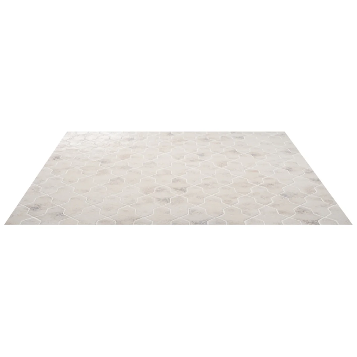 Greta Cruz Seashell White 5x8 Glossy Textured Porcelain Tile - Image 6