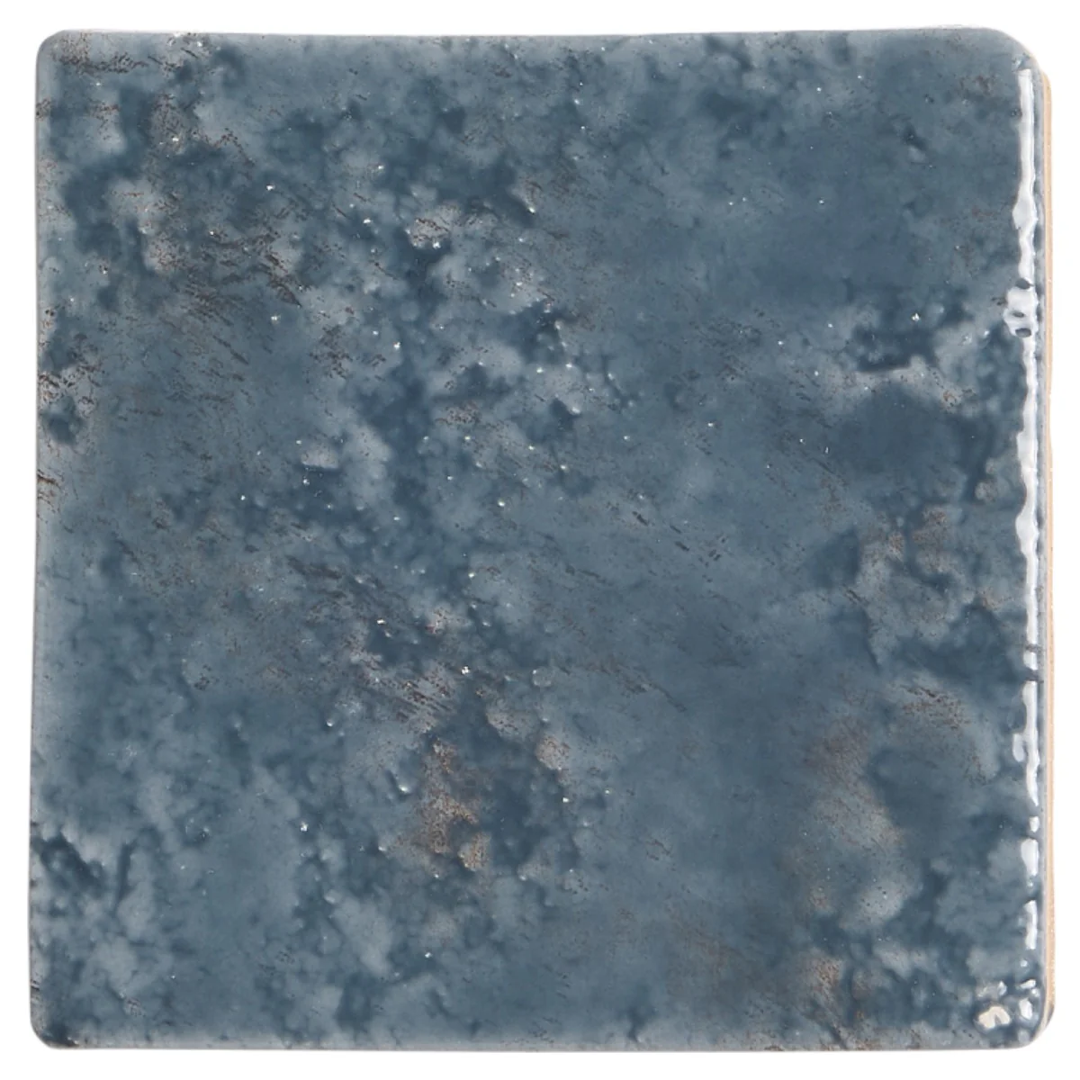 Greta Midnight Blue 5x5 Glossy Textured Porcelain Tile - Image 4