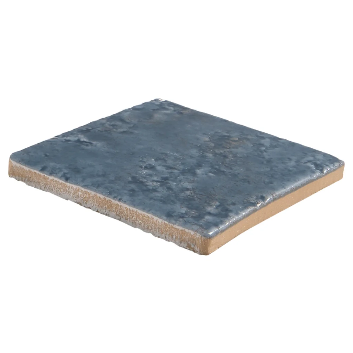 Greta Midnight Blue 5x5 Glossy Textured Porcelain Tile - Image 5