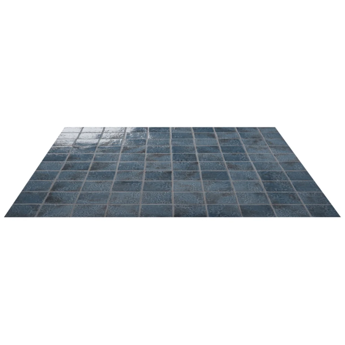 Greta Midnight Blue 5x5 Glossy Textured Porcelain Tile - Image 6