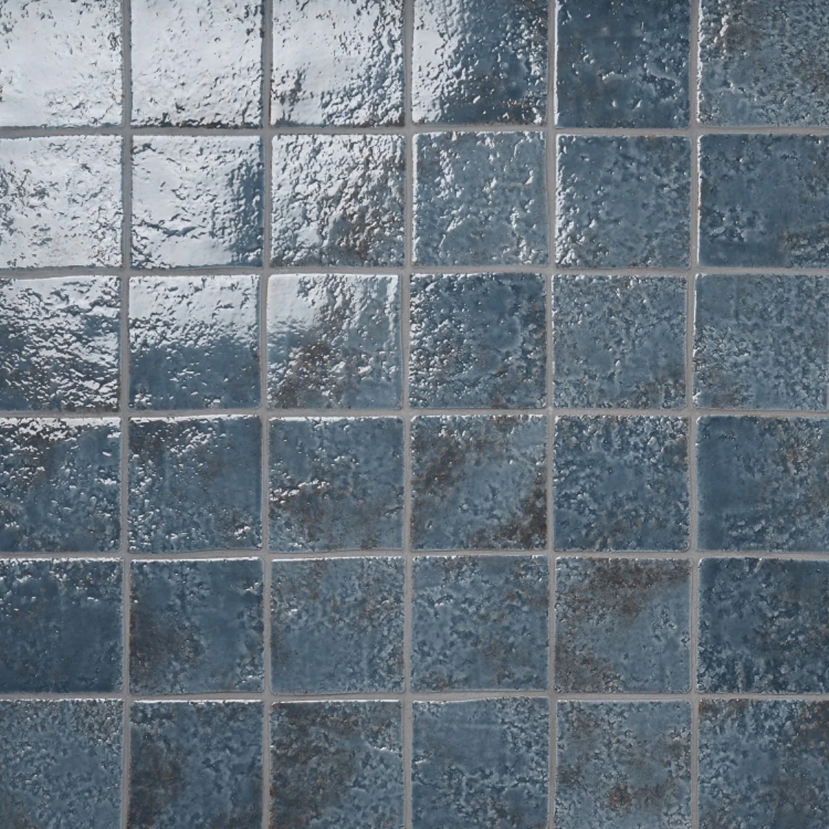 Greta Midnight Blue 5x5 Glossy Textured Porcelain Tile - Image 7