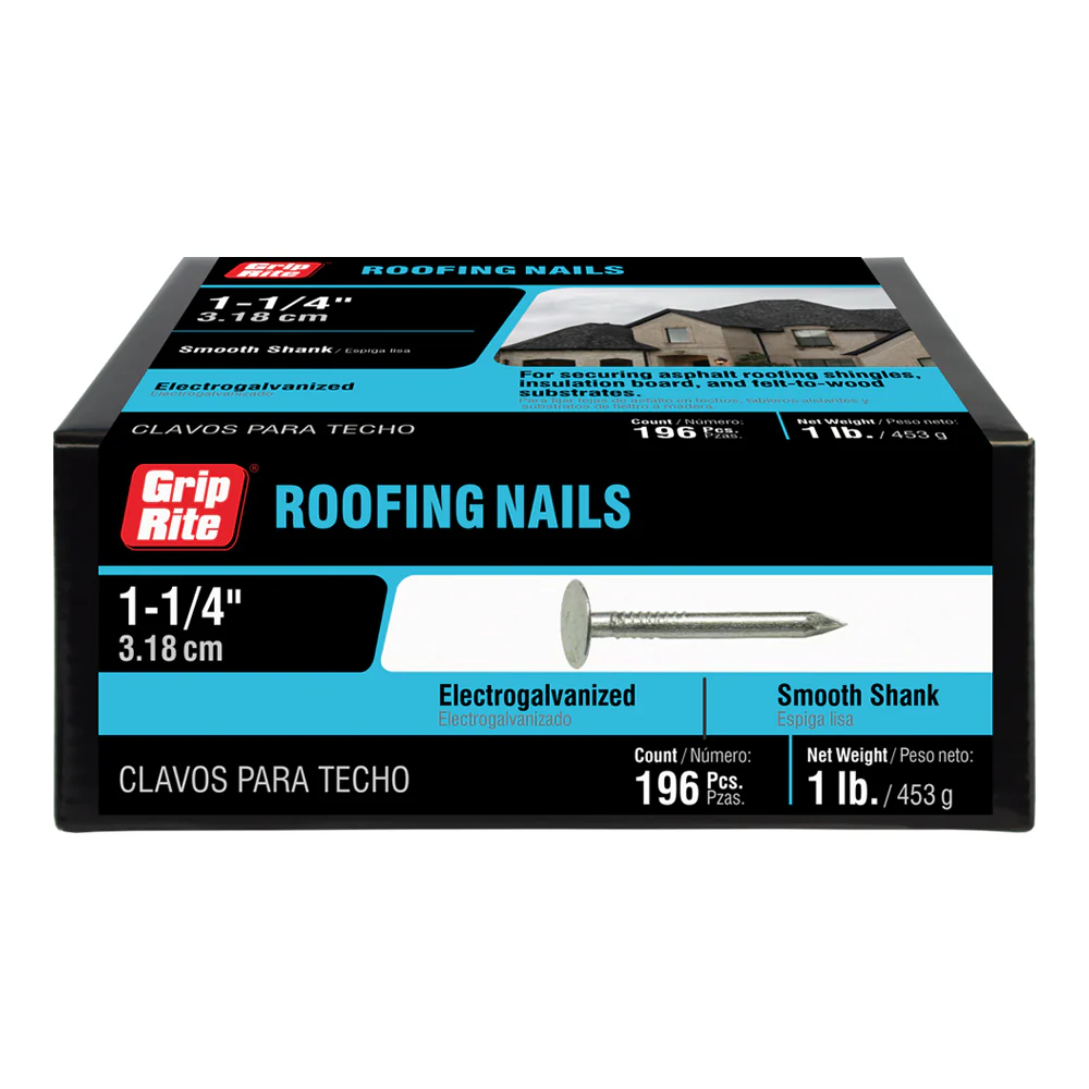 Grip-Rite 2-1/2 in Electro-Galvanized Roofing Nails, 50 lb Box - Image 3