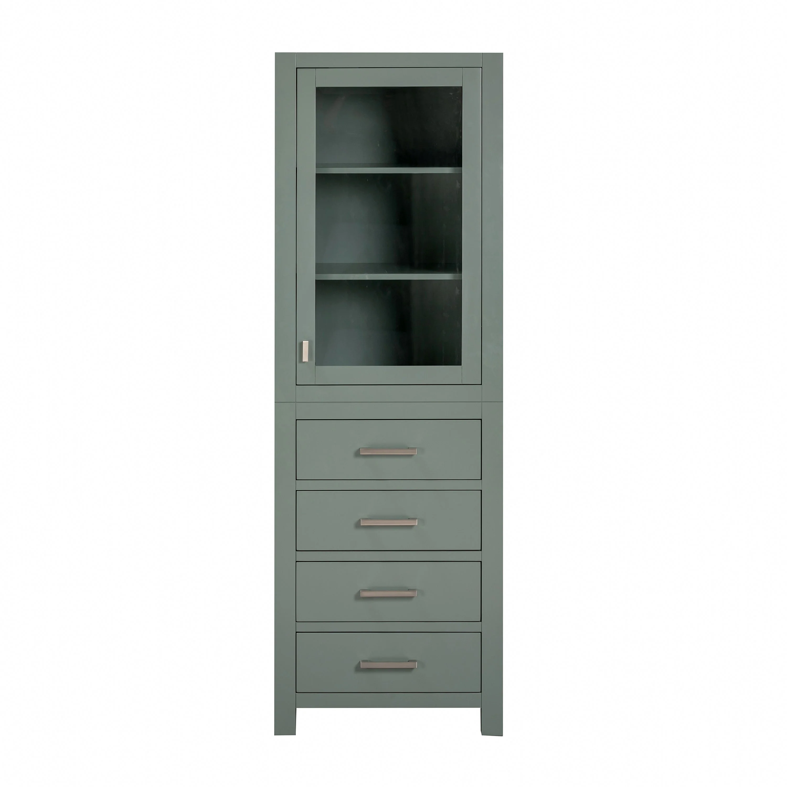 Avanity Modero 24"W x 20"D x 71.3"H Chilled Gray Linen Cabinet
