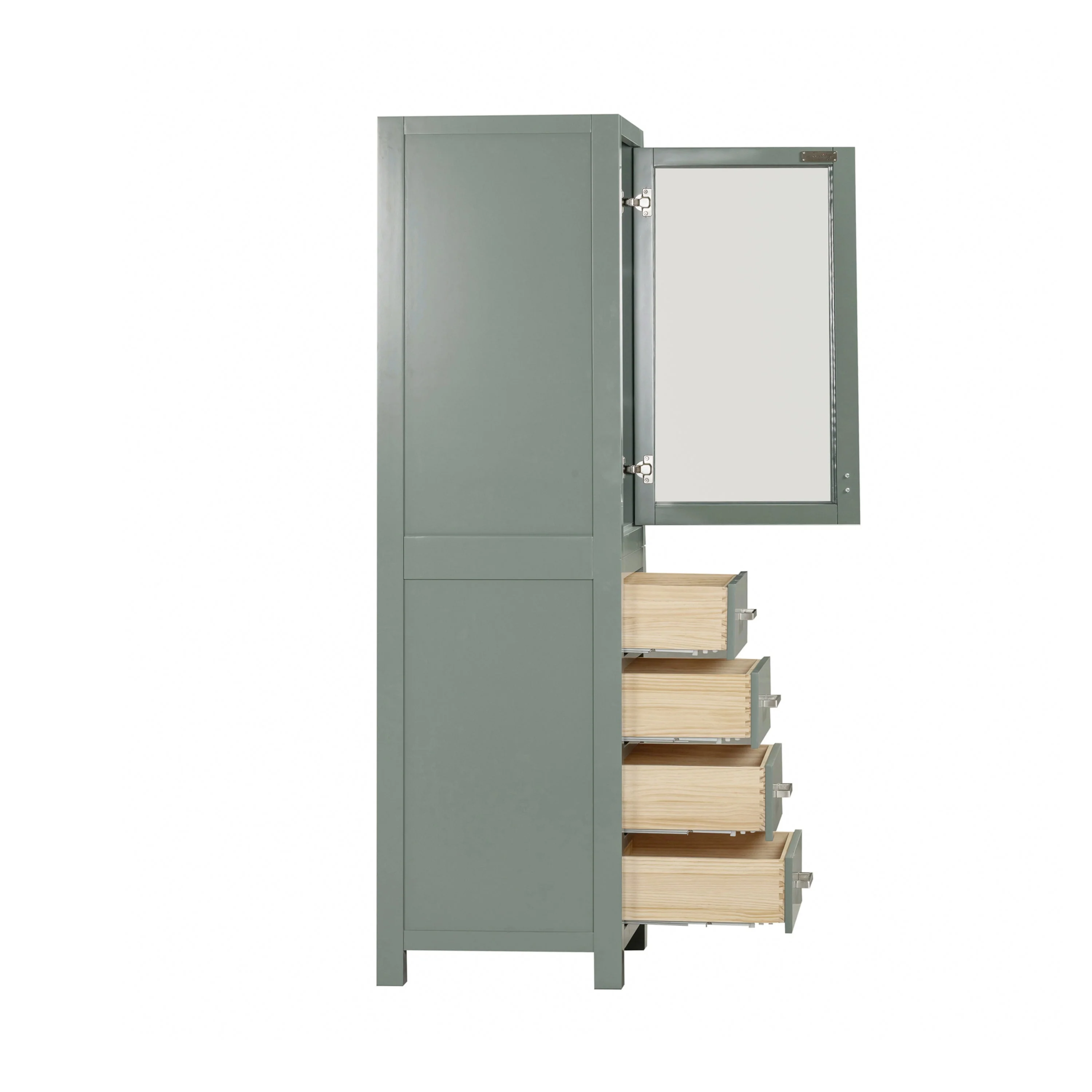 Avanity Modero 24"W x 20"D x 71.3"H Chilled Gray Linen Cabinet - Image 3