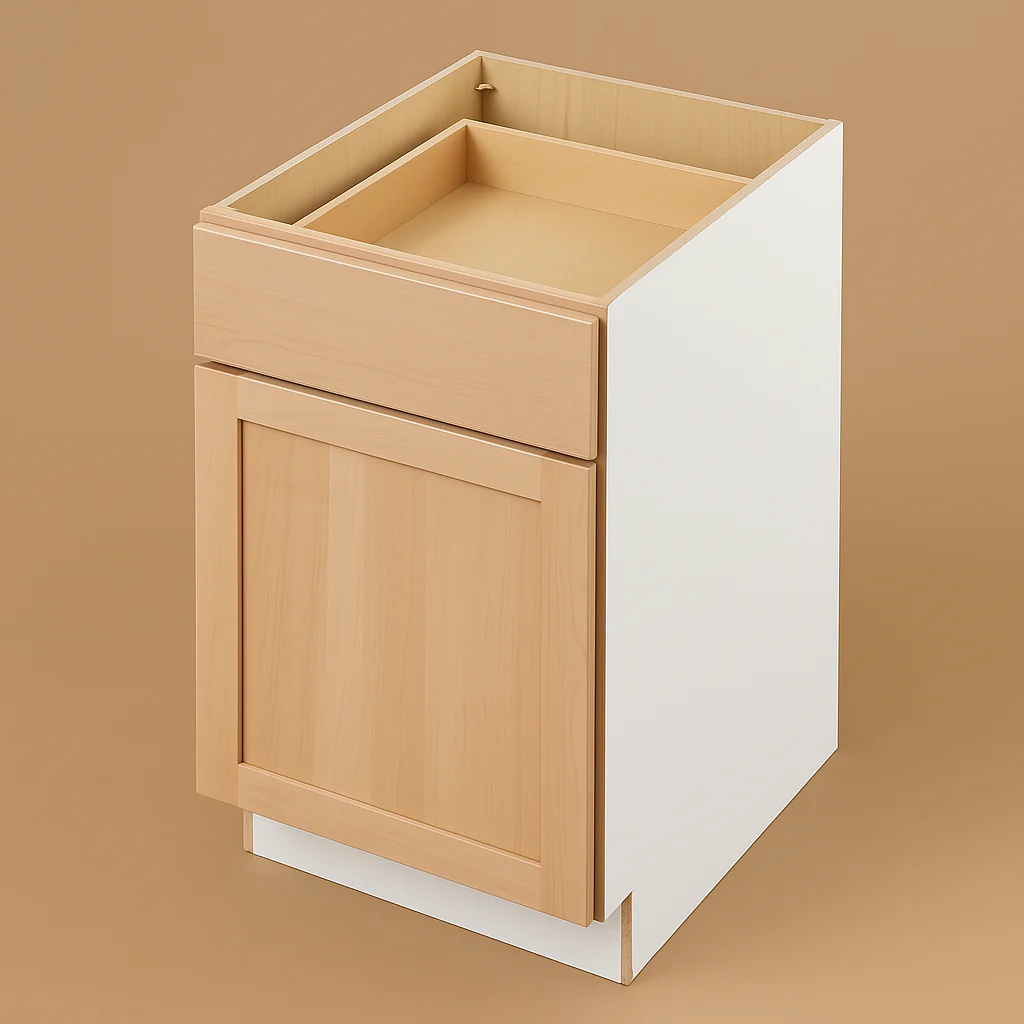 Hampton Bay 21 in. W x 24 in. D x 34.5 in. H Ready-to-Assemble Base Kitchen Cabinet with CLICKREADY Technology
