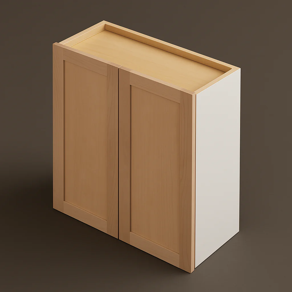 Hampton Bay 27 in. W x 12 in. D x 36 in. H Ready-to-Assemble Wall Kitchen Cabinet with CLICKREADY Technology in Unfinished Finish
