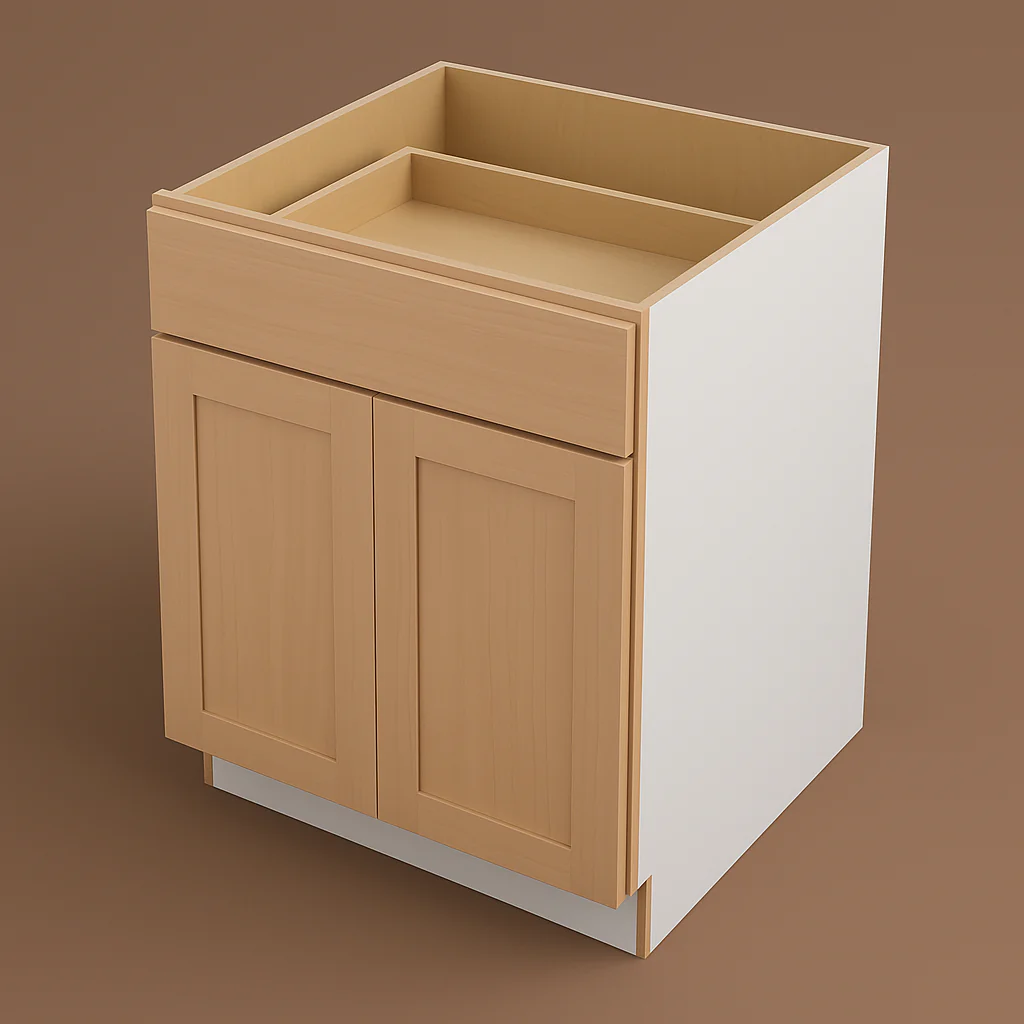 Hampton Bay 27 in. W x 24 in. D x 34.5 in. H Ready-to-Assemble Base Kitchen Cabinet with CLICKREADY Technology