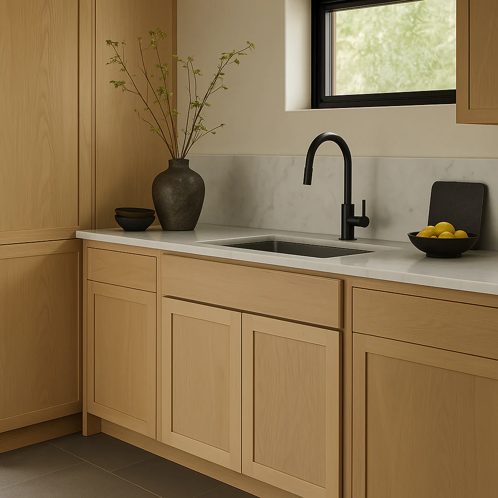 Hampton Bay 33 in. W x 24 in. D x 34.5 in. H Ready to Assemble Sink Base Kitchen Cabinet with CLICKREADY Technology - Image 2