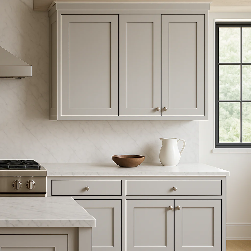 Hampton Bay Avondale 18 in. Dove Gray Shaker Wall Kitchen Cabinet - Image 2