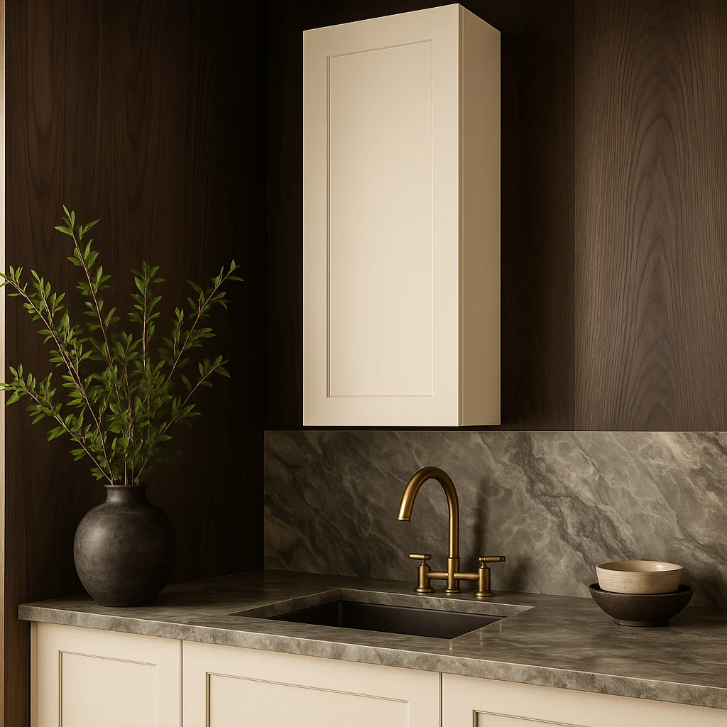 Hampton Bay Avondale 18 in. Ready to Assemble Shaker Wall Kitchen Cabinet in Antique White - Image 2