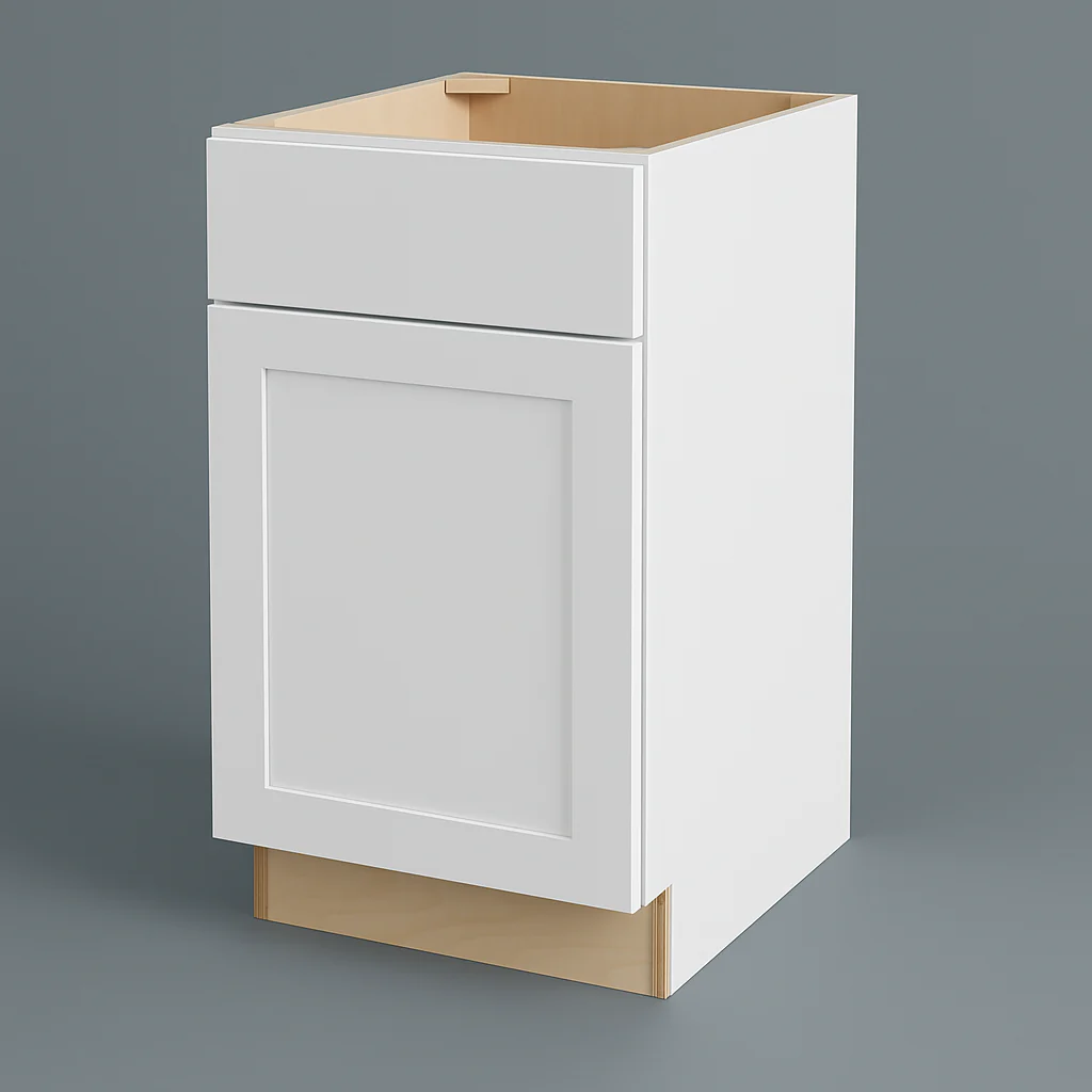 Hampton Bay Avondale 18-inch Alpine White Shaker Base Kitchen Cabinet