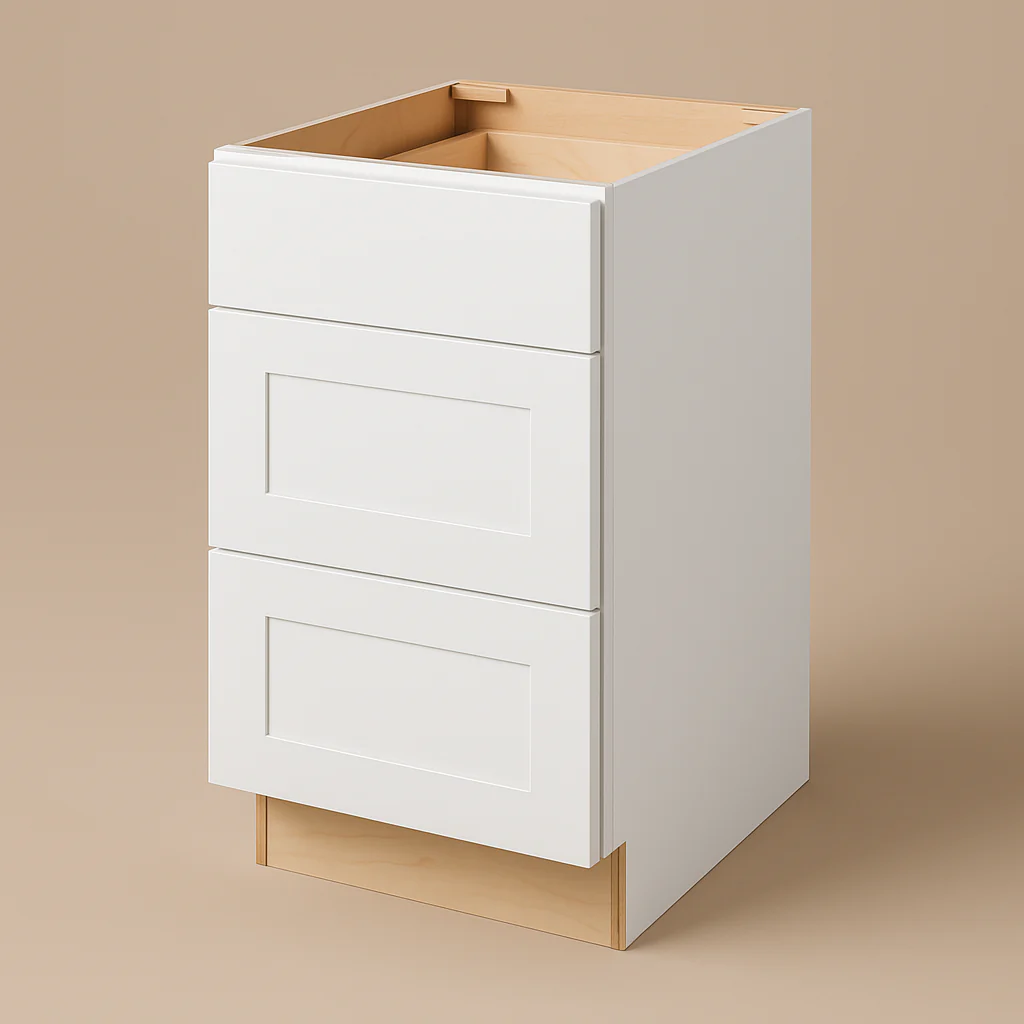 Hampton Bay Avondale 18-inch Alpine White Shaker Drawer Base Cabinet