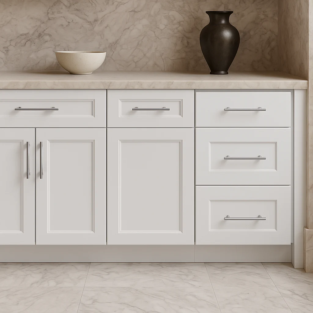 Hampton Bay Avondale 18-inch Alpine White Shaker Drawer Base Cabinet - Image 4