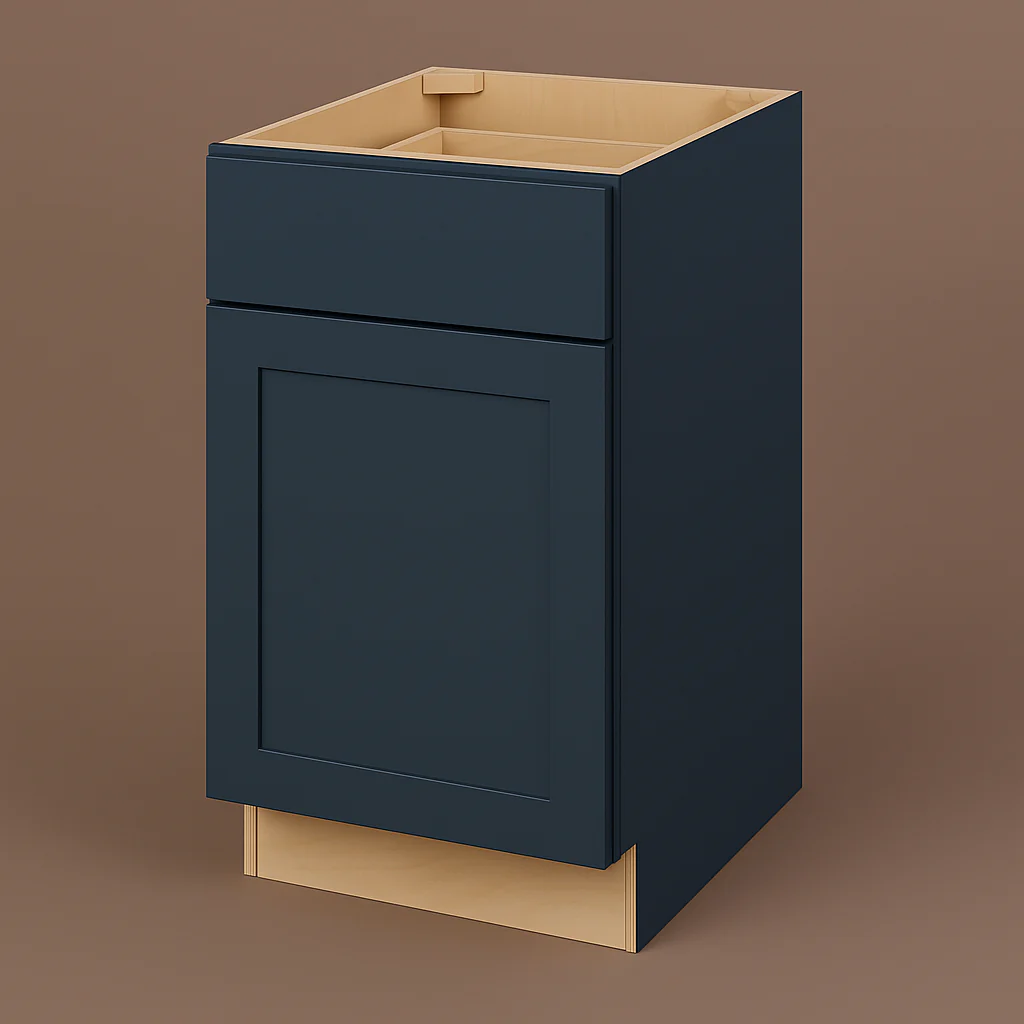 Hampton Bay Avondale 18-inch Ink Blue Shaker Base Kitchen Cabinet