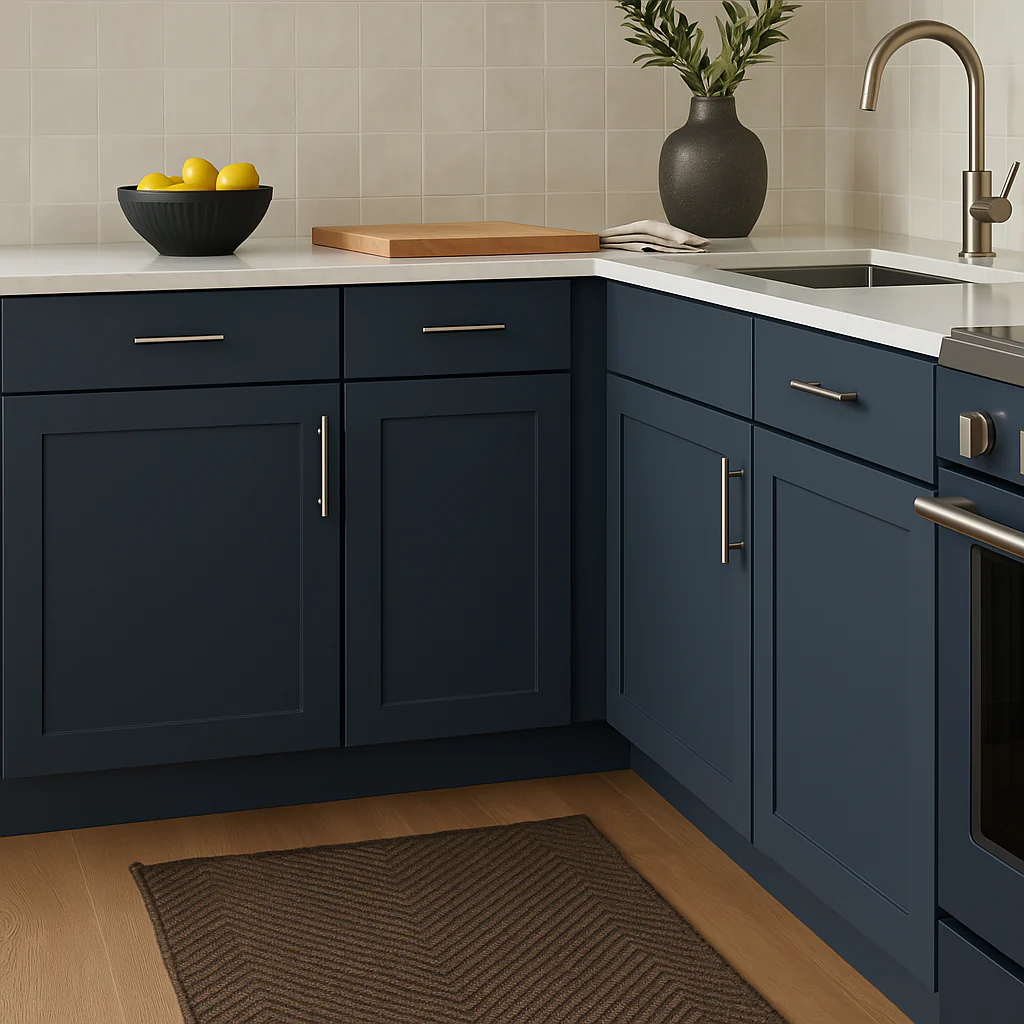 Hampton Bay Avondale 18-inch Ink Blue Shaker Base Kitchen Cabinet - Image 3