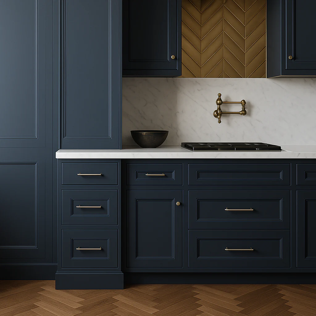 Hampton Bay Avondale 18-inch Ink Blue Shaker Drawer Base Cabinet - Image 2