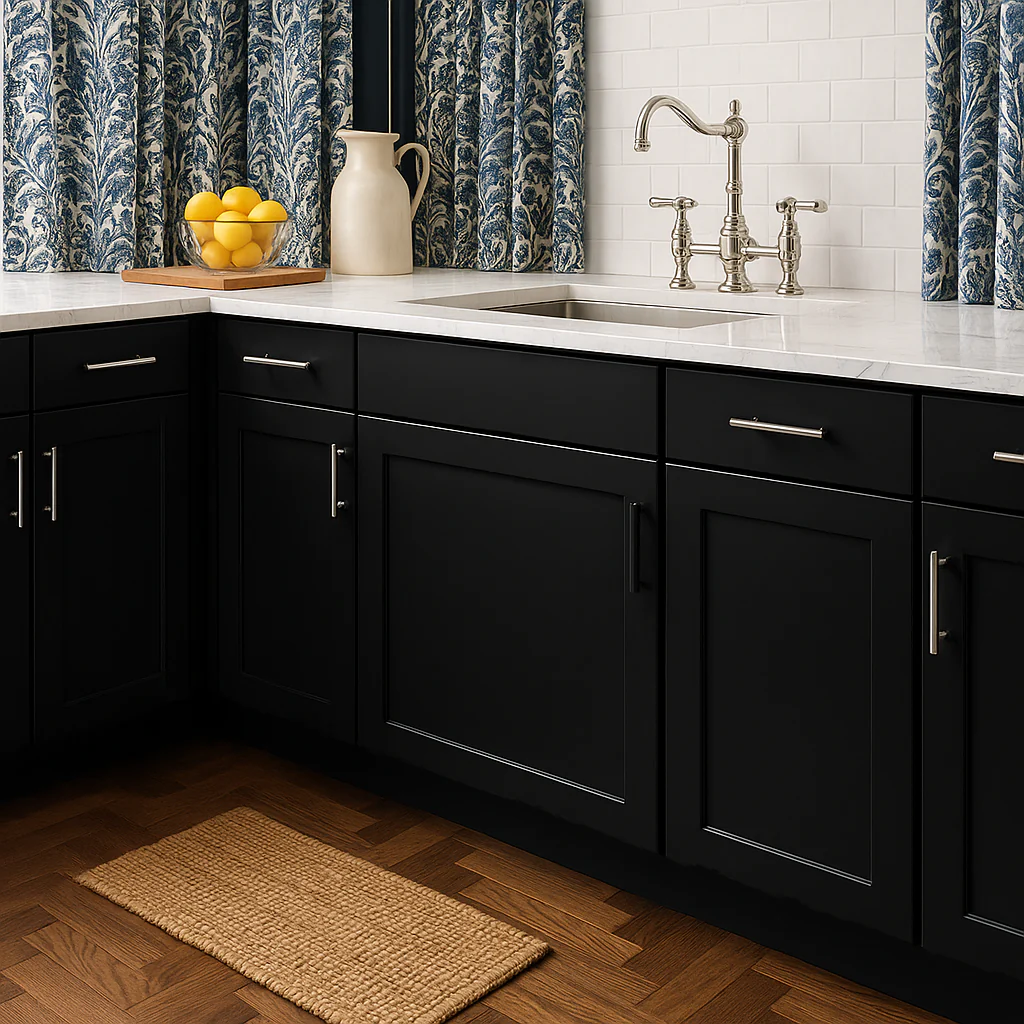 Hampton Bay Avondale 18-inch Shaker Base Kitchen Cabinet in Raven Black - Image 4