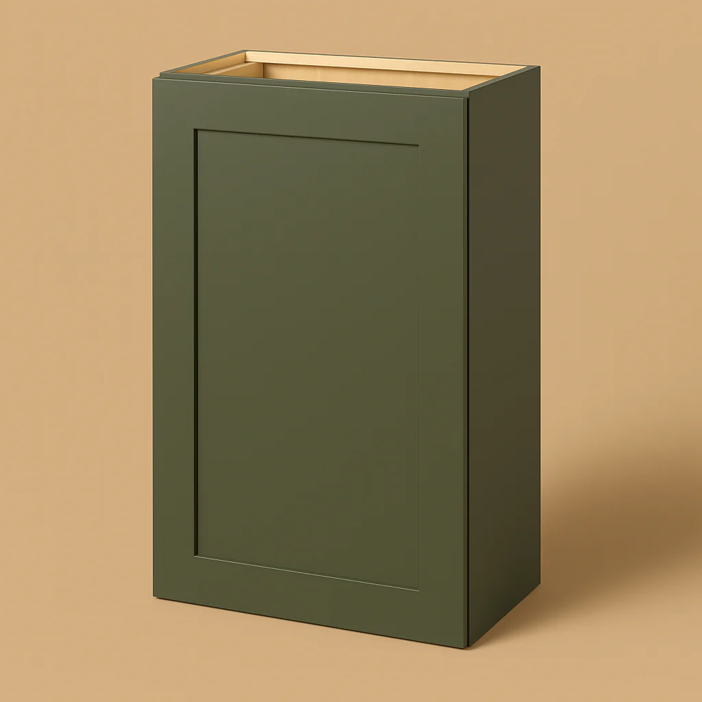 Hampton Bay Avondale 21" Fern Green Shaker Wall Kitchen Cabinet
