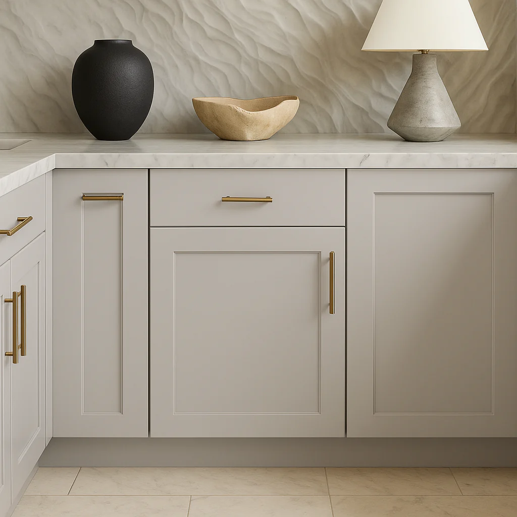 Hampton Bay Avondale 21 in. W x 24 in. D x 34.5 in. H Ready to Assemble Plywood Shaker Base Kitchen Cabinet in Dove Gray - Image 4