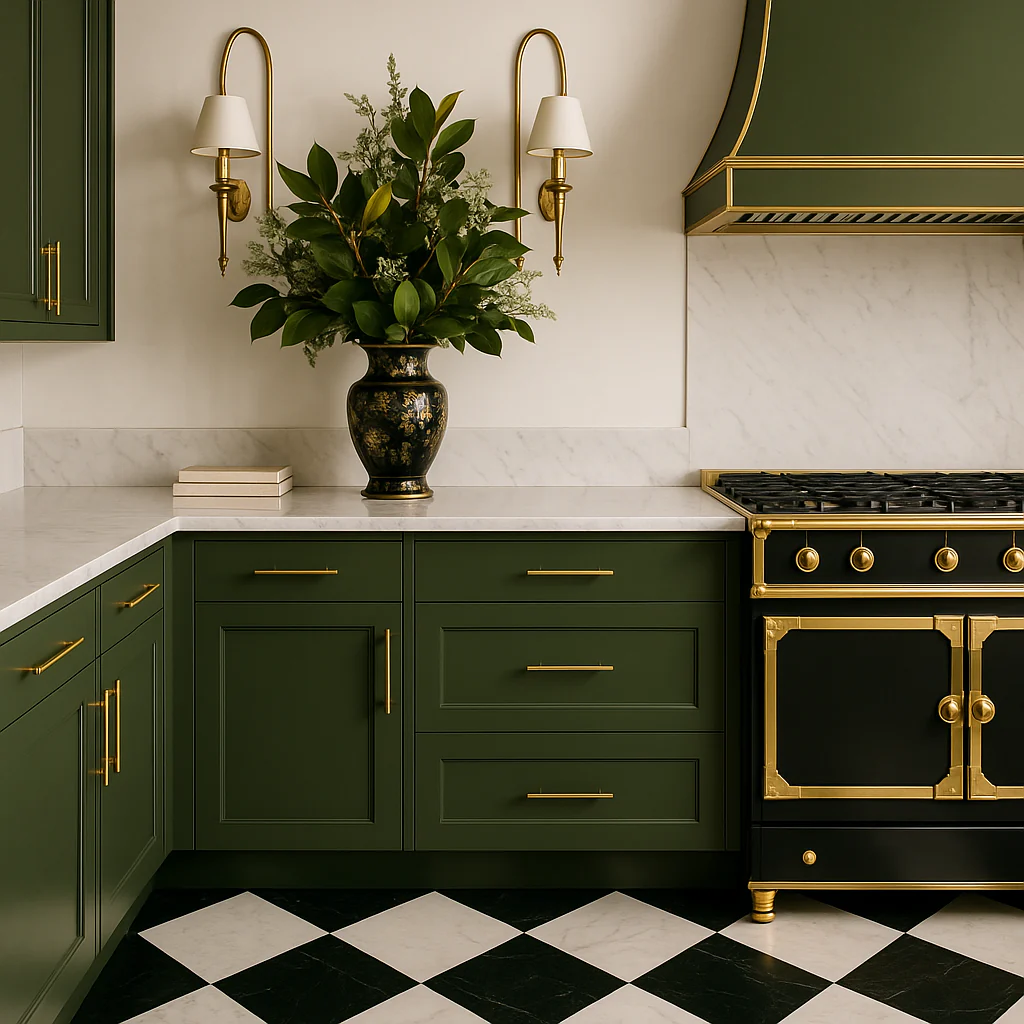 Hampton Bay Avondale 21" Shaker Base Kitchen Cabinet in Fern Green - Image 3