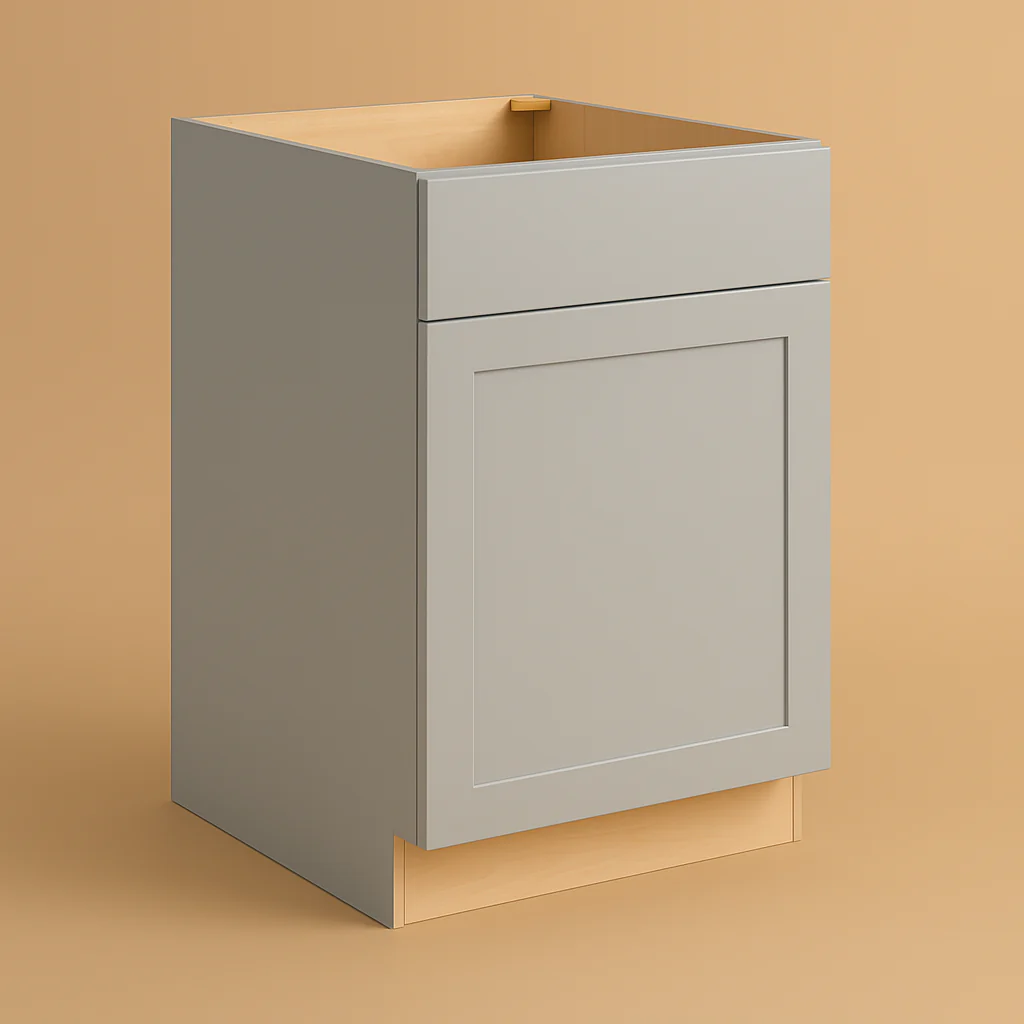 Hampton Bay Avondale 24" Dove Gray Shaker Base Kitchen Cabinet