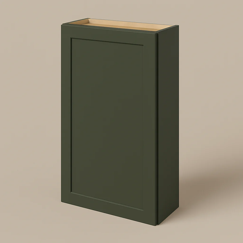 Hampton Bay Avondale 24" Green Shaker Wall Kitchen Cabinet