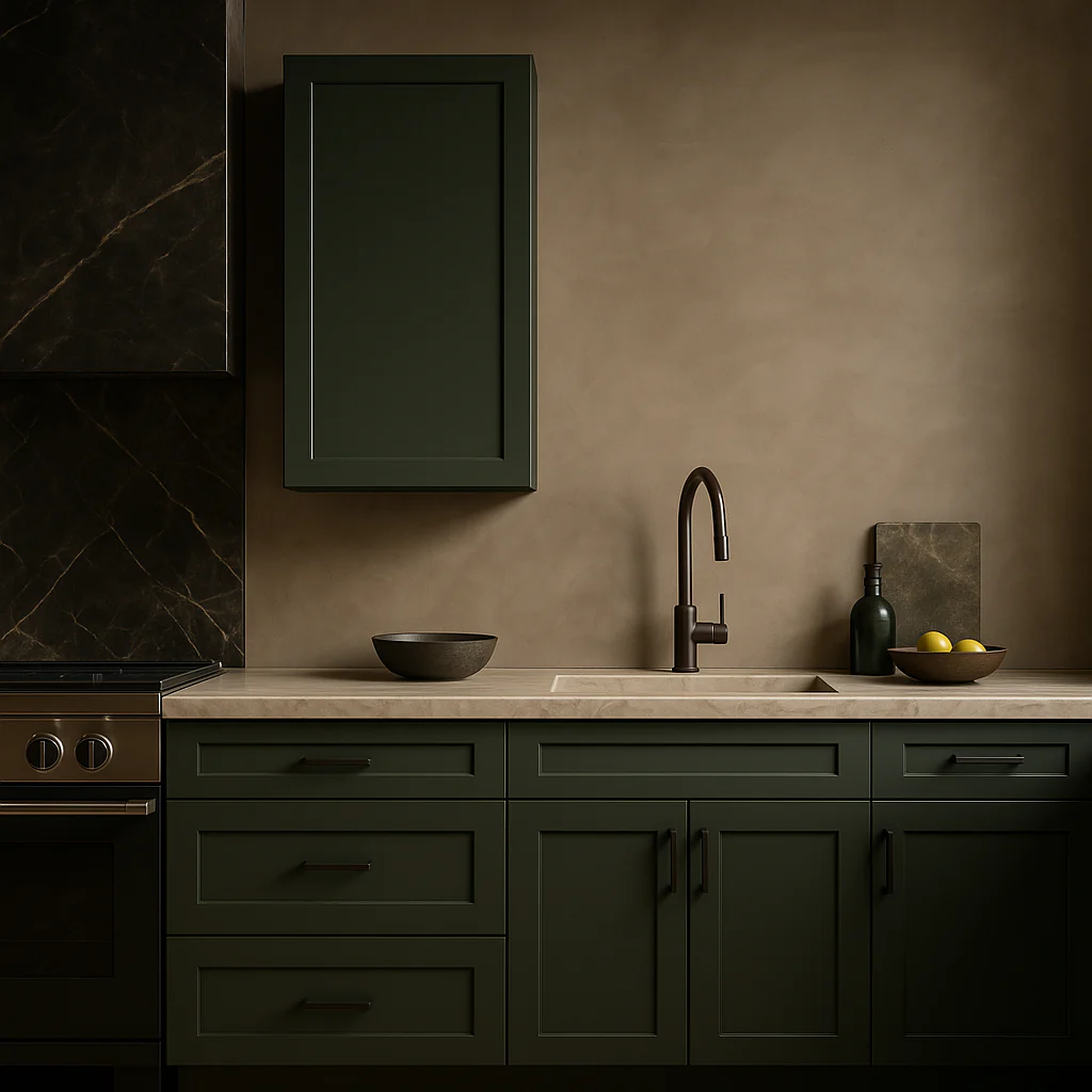 Hampton Bay Avondale 24" Green Shaker Wall Kitchen Cabinet - Image 2