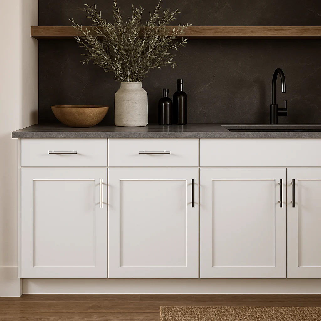 Hampton Bay Avondale 24 in. Alpine White Shaker Base Kitchen Cabinet - Image 2