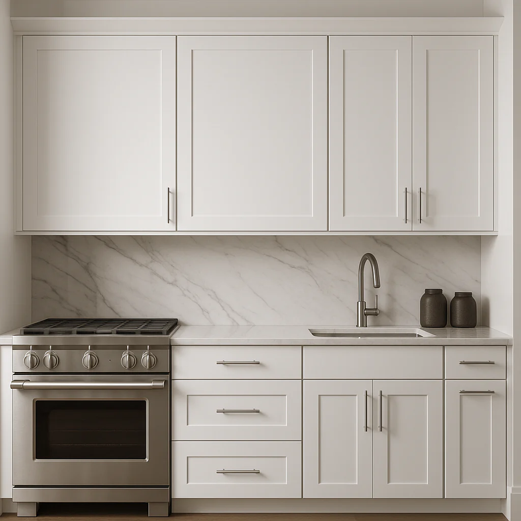 Hampton Bay Avondale 24 in. Alpine White Shaker Wall Kitchen Cabinet - Image 4