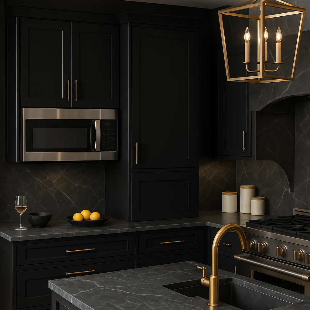 Hampton Bay Avondale 24 in. Shaker Wall Kitchen Cabinet in Raven Black - Image 4