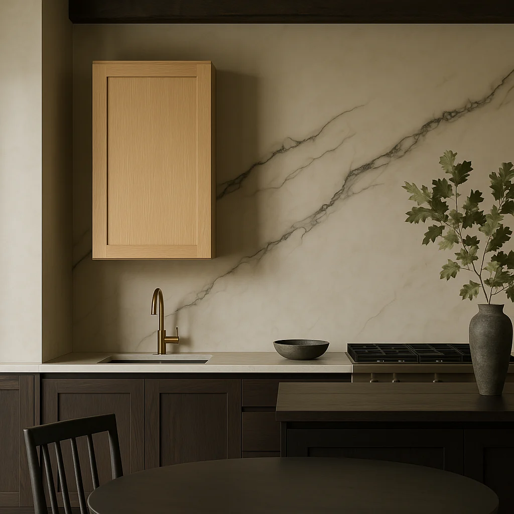 Hampton Bay Avondale 24 in. Shaker Wall Kitchen Cabinet in White Oak - Image 3