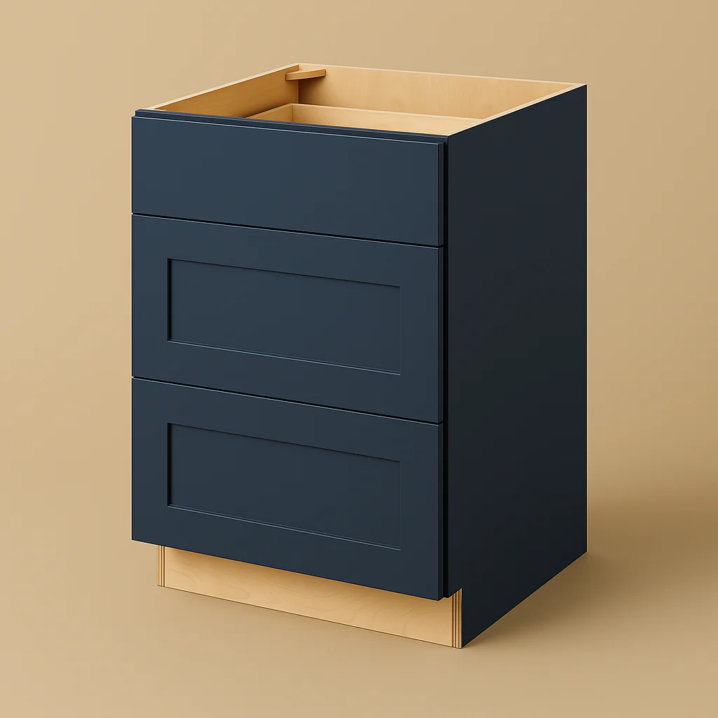 Hampton Bay Avondale 24-inch Ink Blue Shaker Drawer Base Cabinet