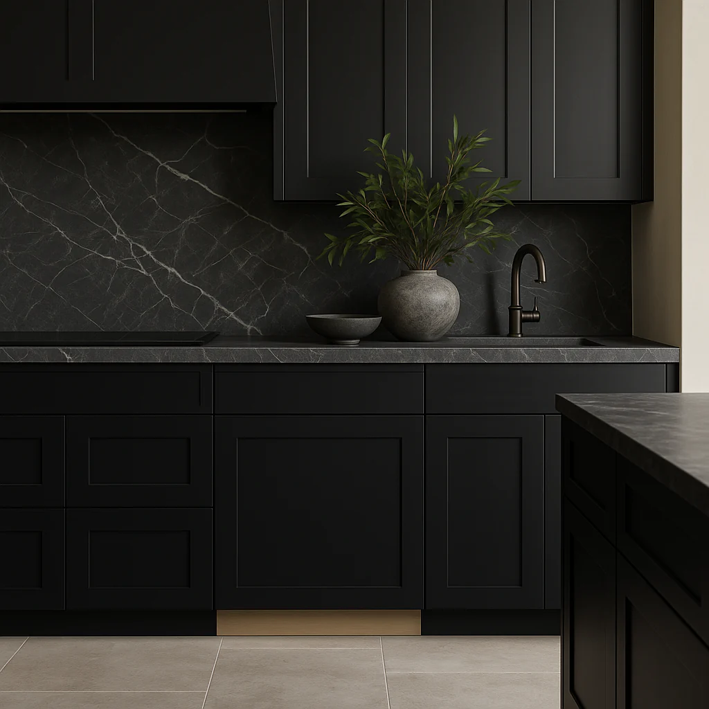 Hampton Bay Avondale 24-inch Shaker Base Kitchen Cabinet in Raven Black - Image 2