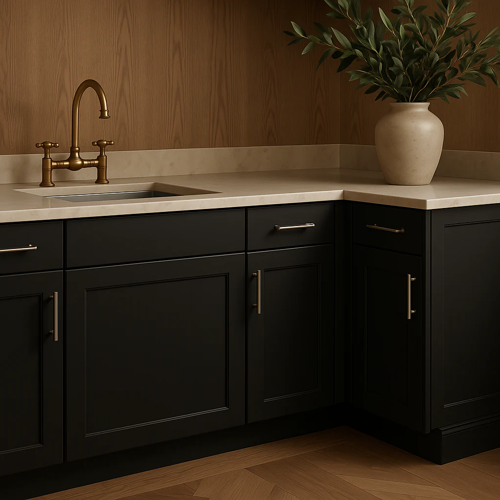 Hampton Bay Avondale 24-inch Shaker Base Kitchen Cabinet in Raven Black - Image 3