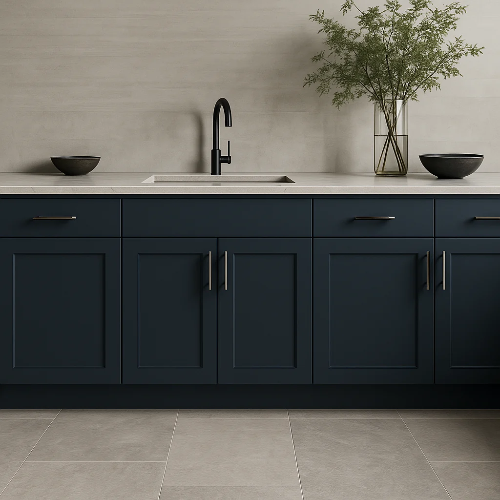 Hampton Bay Avondale 24" Ink Blue Shaker Base Kitchen Cabinet - Image 2