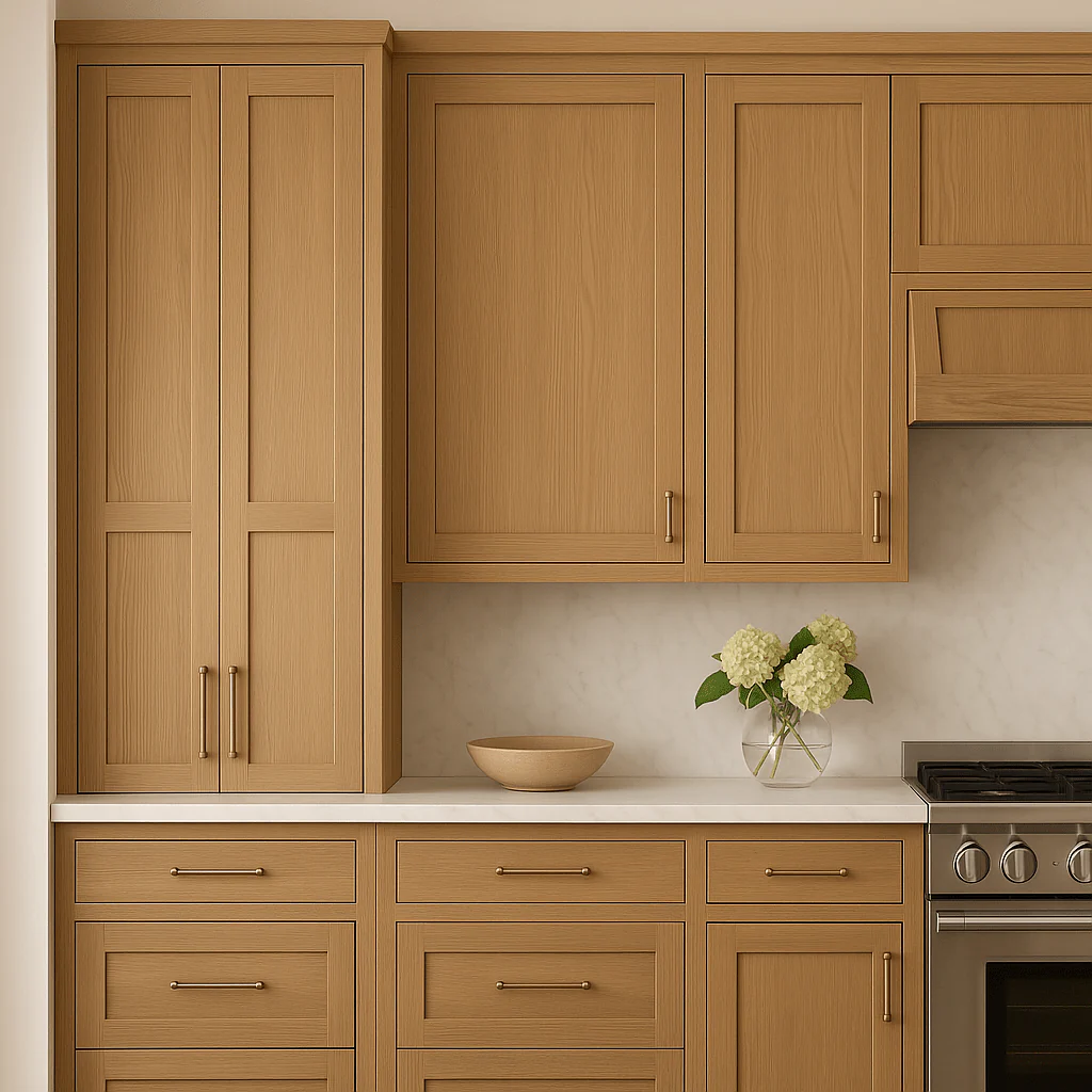 Hampton Bay Avondale 24" Shaker Wall Kitchen Cabinet in White Oak - Image 4