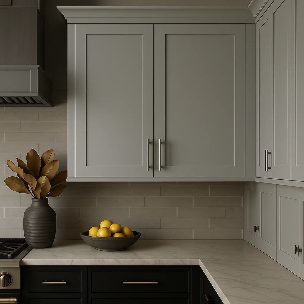 Hampton Bay Avondale 27 in. Dove Gray Shaker Wall Kitchen Cabinet - Image 2