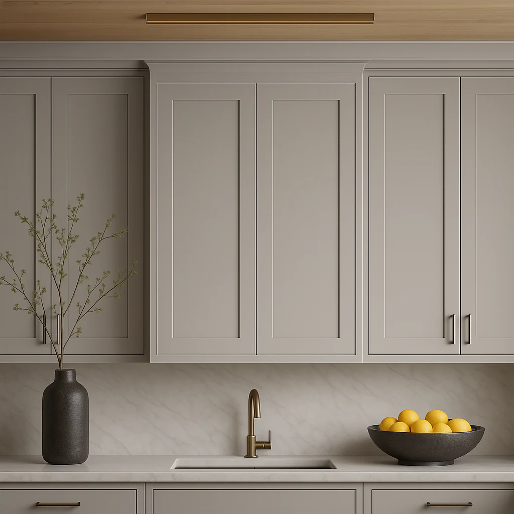 Hampton Bay Avondale 27 in. Dove Gray Shaker Wall Kitchen Cabinet - Image 4
