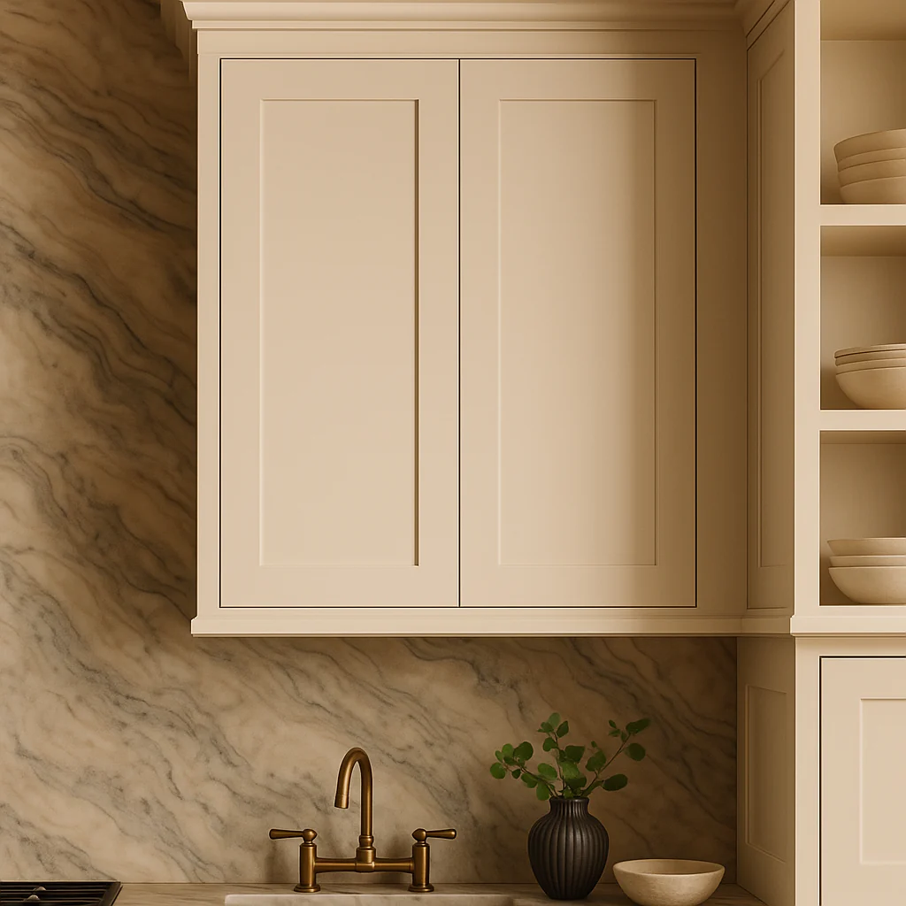 Hampton Bay Avondale 27 in. Ready to Assemble Shaker Wall Kitchen Cabinet in Antique White - Image 3