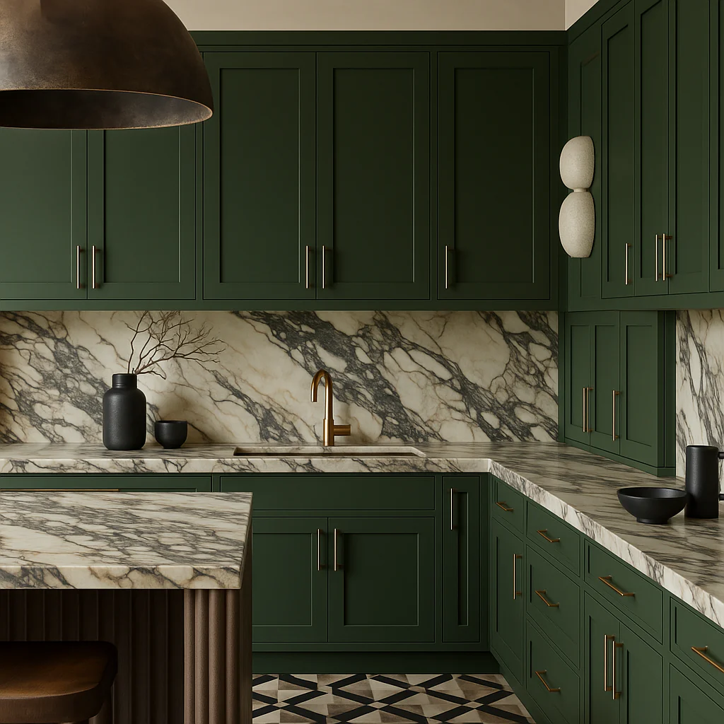 Hampton Bay Avondale 27 in. W x 12 in. D x 36 in. H Ready to Assemble Plywood Shaker Wall Kitchen Cabinet in Fern Green - Image 4