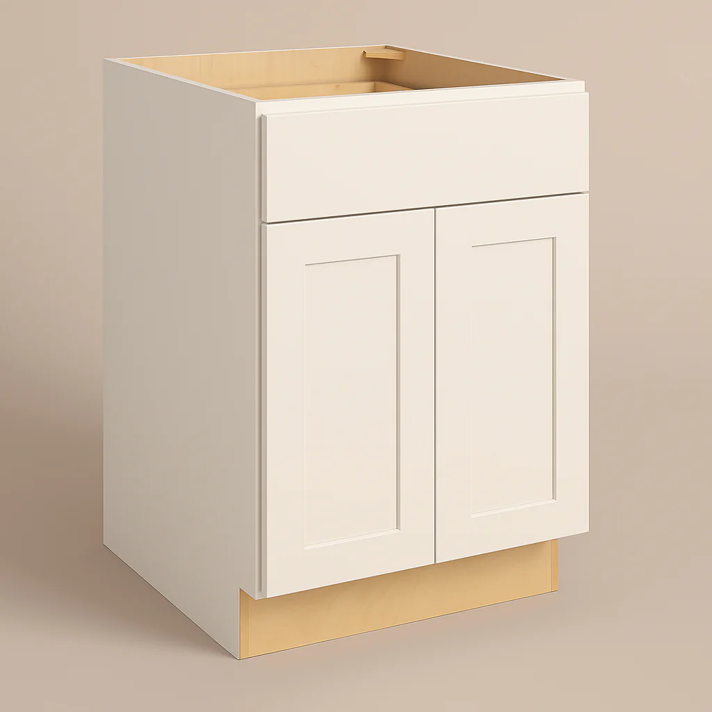 Hampton Bay Avondale 27-inch Shaker Base Kitchen Cabinet in Antique White