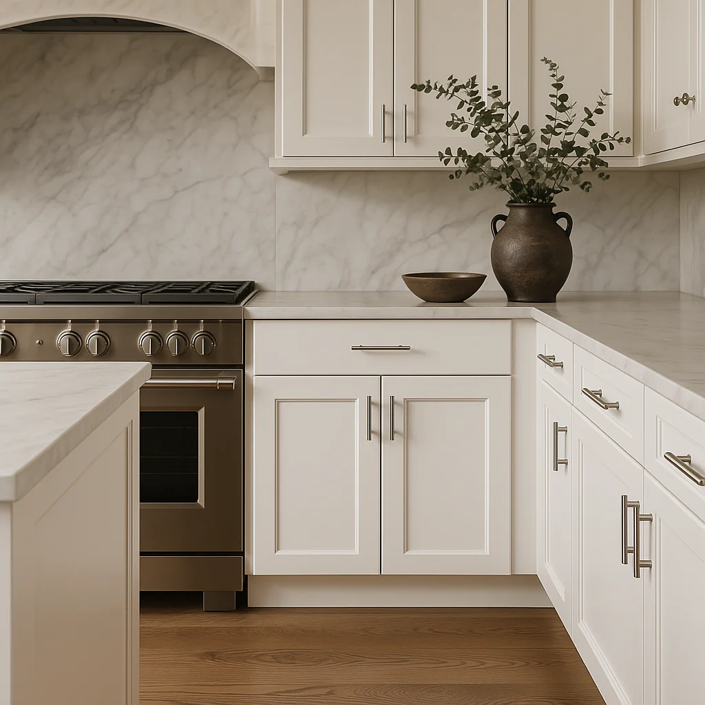 Hampton Bay Avondale 30" Alpine White Shaker Base Kitchen Cabinet - Image 3