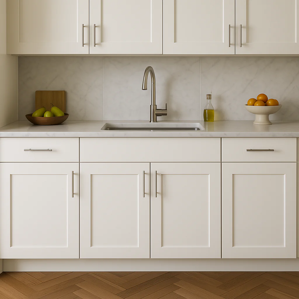 Hampton Bay Avondale 30" Alpine White Sink Base Cabinet - Ready to Assemble - Image 2