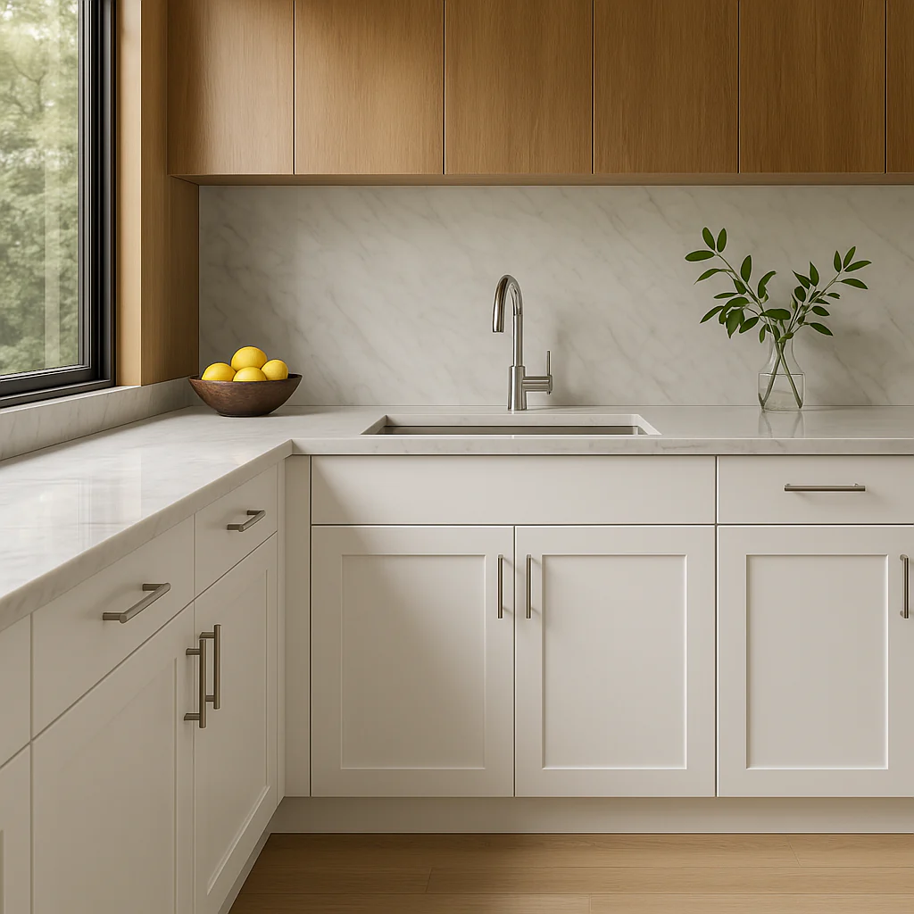Hampton Bay Avondale 30" Alpine White Sink Base Cabinet - Ready to Assemble - Image 3