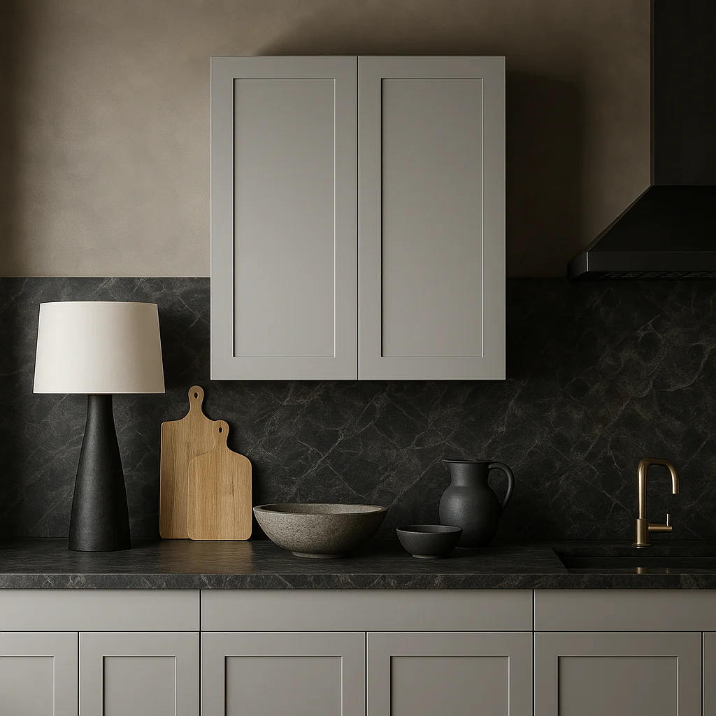 Hampton Bay Avondale 30" Dove Gray Shaker Wall Kitchen Cabinet - Image 2