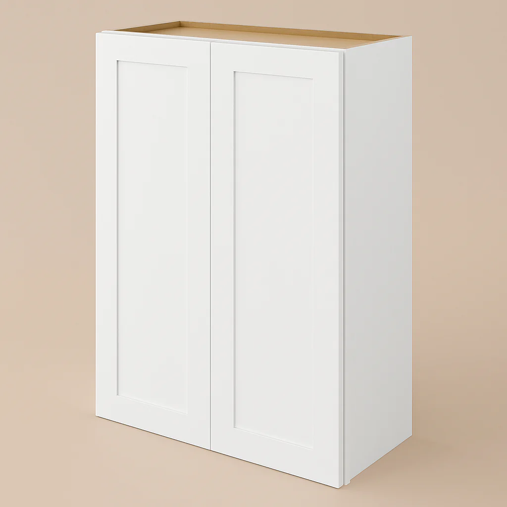 Hampton Bay Avondale 30 in. Alpine White Shaker Wall Kitchen Cabinet